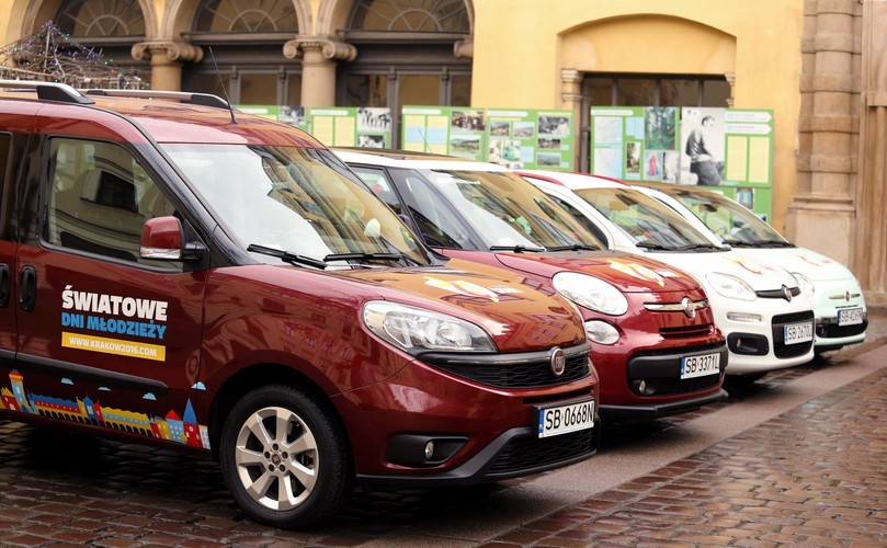 Fiat przekazał samochody do obsługi Światowych Dni Młodzieży w Krakowie