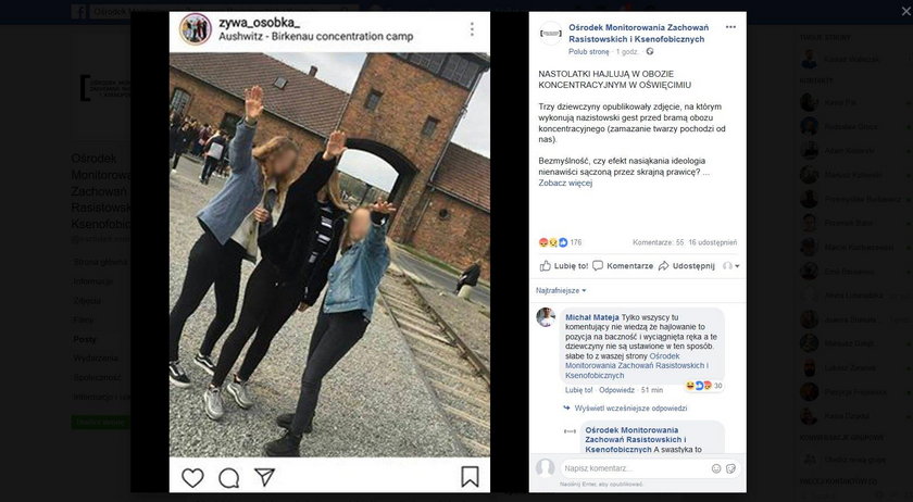 Polskie nastolatki heilowały w Auschwitz. Sprawa trafiła do prokuratury