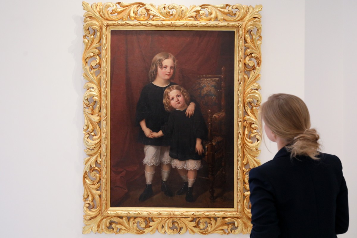 Obraz Jana Matejki „Portret Zdzisława i Bolesława Włodków jako dzieci” z 1862 r.
