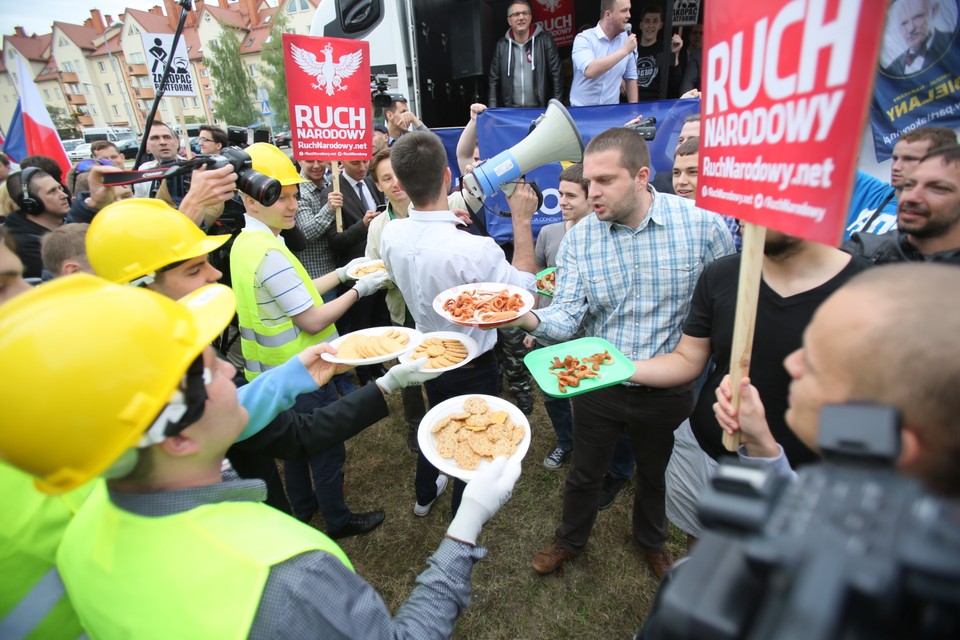 WARSZAWA PO KONWENCJA PRZECIWNICY PROTEST (pikieta)