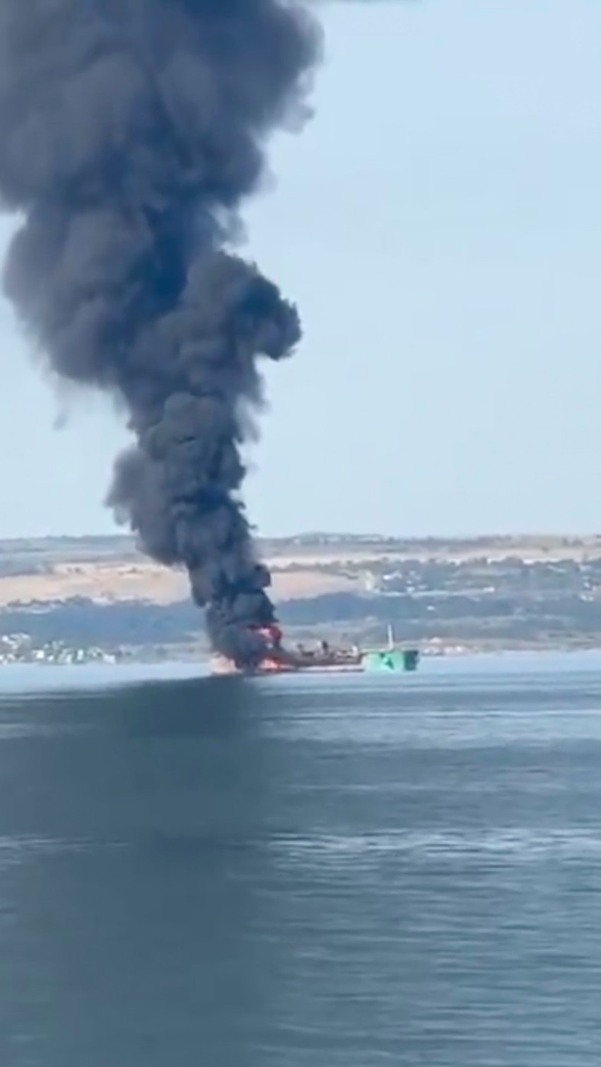 Požar na tankeru u Azovskom moru 15. jula