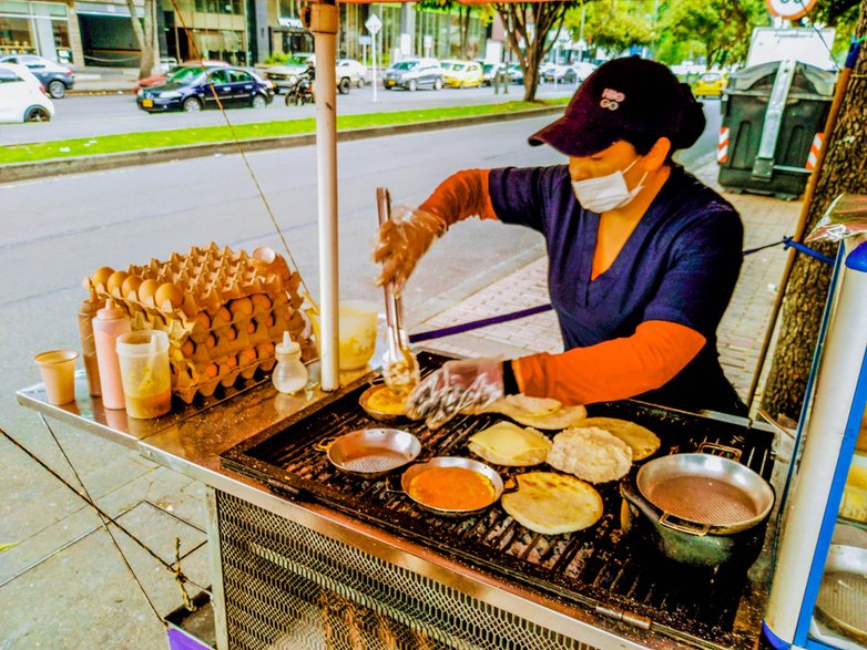 Street Food w Bogocie. Zdjęcie własne