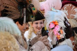 Rekordowy karnawał w Wenecji. 50 tysięcy osób oglądało Lot Orła