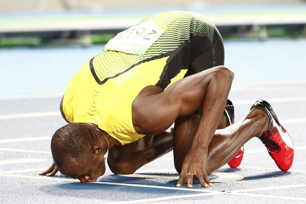 Dziewiąty złoty medal Usaina Bolta. Jamajczyk zdobył go w sztafecie 4x100 m