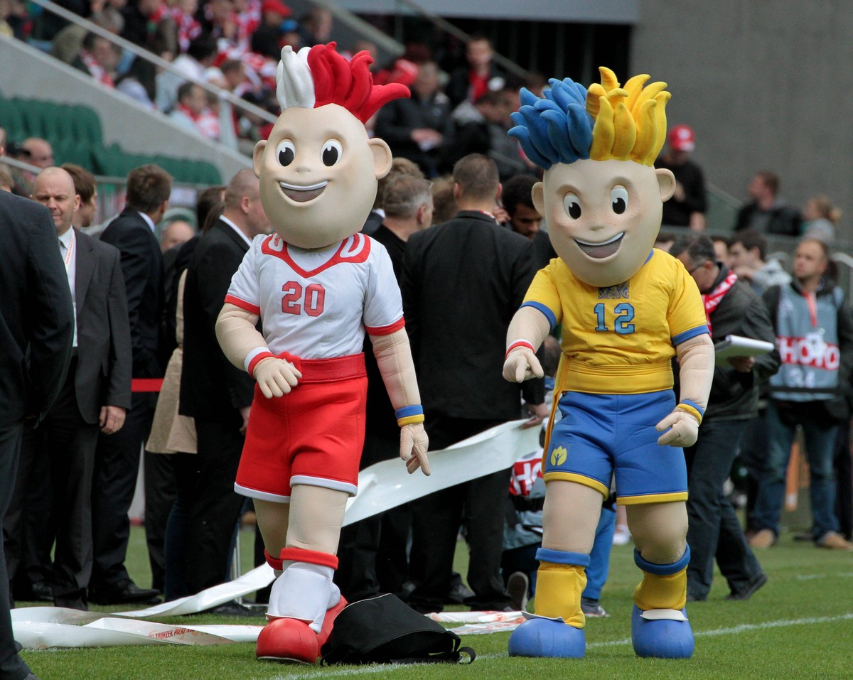 Maskotki Euro 2012