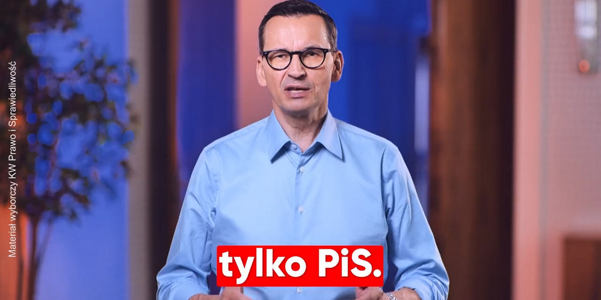 Mateusz Morawiecki w nowym spocie PiS.