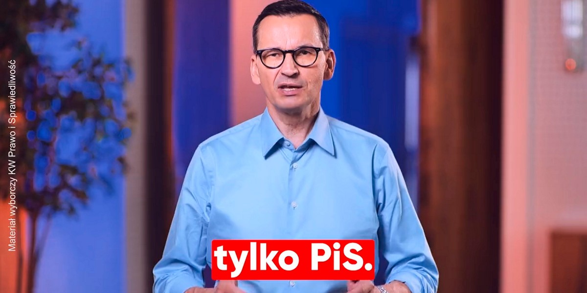 Mateusz Morawiecki w nowym spocie PiS.