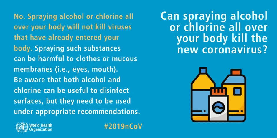 Da li će prskanje alkoholom "ubiti" virus?