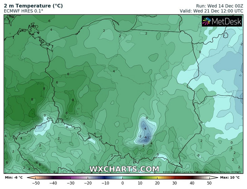 Temperatura wzrośnie i prawdopodobnie w całej Polsce pojawi się odwilż.