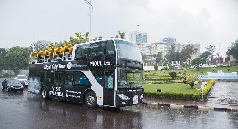 Kigali City sightseeing tour bus.  (The New Times)