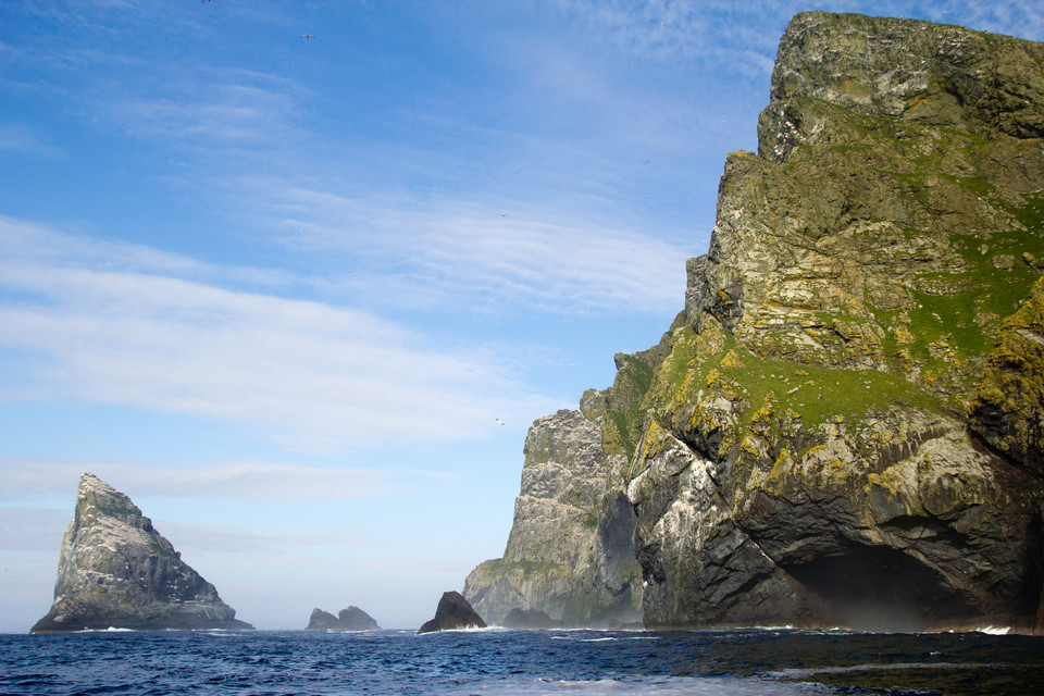Wyspy St Kilda (Hebrydy) na Oceanie Atlantyckim 