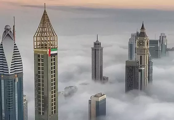 Drapacze chmur jak z filmu science fiction. Niesamowite nagranie księcia z Dubaju