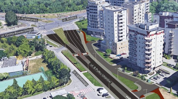 Ulicę Zawiłą w Krakowie ze skrzyżowaniem ul. Kapelanka–Brożka–Grota Roweckiego połączy nowa droga