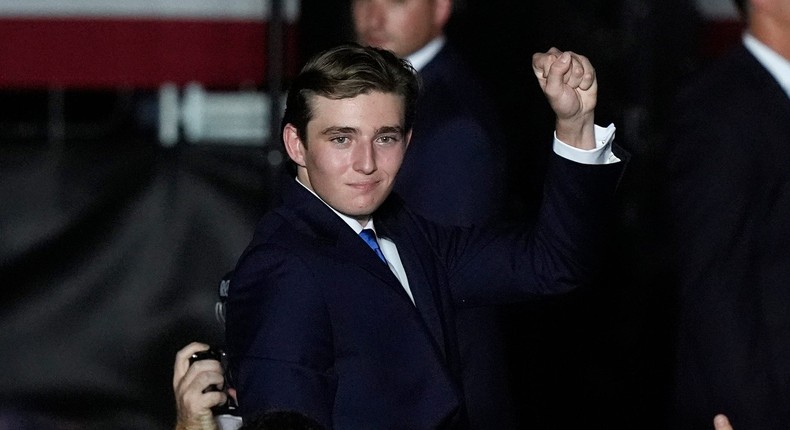 Former President Donald Trump confirmed that his youngest son, Barron, will attend New York University.AP Photo/Marta Lavandier