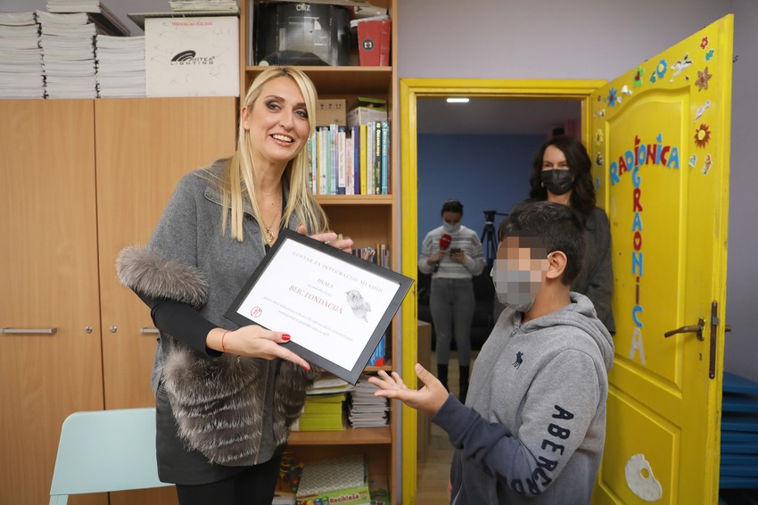 Blic fondacija je dobila zahvalnicu od dece iz Svratišta
