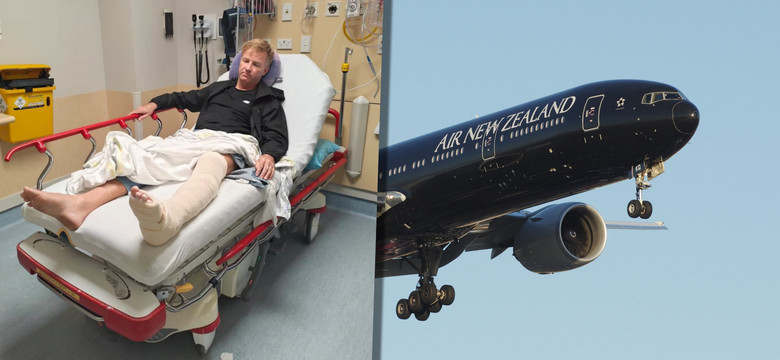 Turbulencje w powietrzu: Pasażer linii Air New Zealand z poważnym złamaniem obu nóg