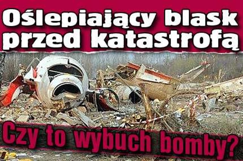 Oślepiający blask przed katastrofą. Czy to wybuch bomby?