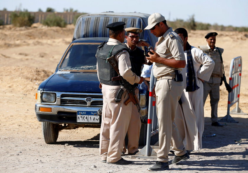 Child wounded in gunmen attack in Egypt taken to the Maghagha hospital in Minya Province