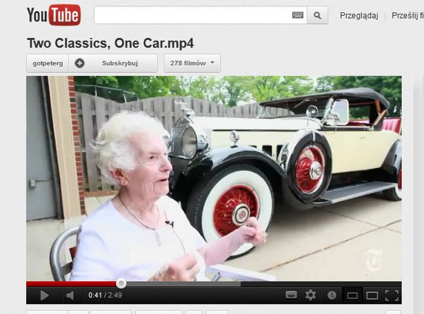 Ta kobieta ma 101 lat i jeździ 82-letnim samochodem