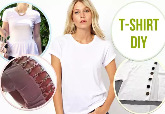 4 oblicza białego t-shirtu, czyli jak przerobić zwykłą koszulkę w niezwykły ciuch - DIY