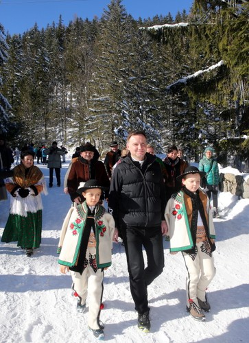 Andrzej Duda na szczytach