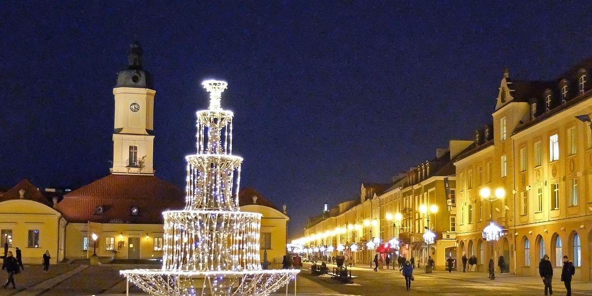 Świąteczne iluminacje w Białymstoku