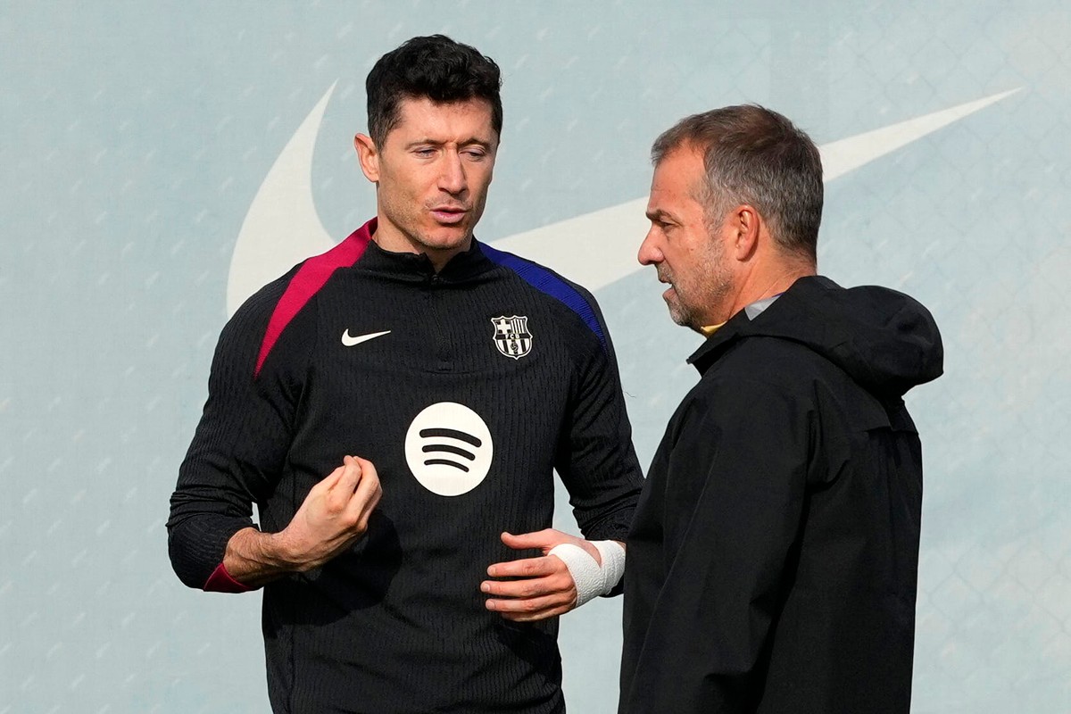 Robert Lewandowski i Hansi Flick