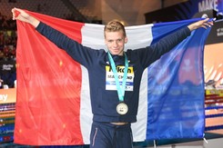 Leon Marchand pobił rekord Europy na 400 m st. zmiennym