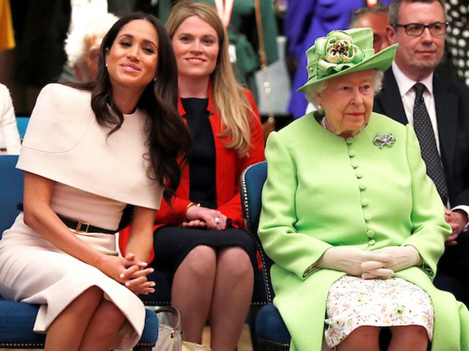 Megan Markl sa kraljicom Elizabetom