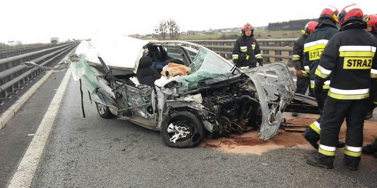 Wypadek na autostradzie A4