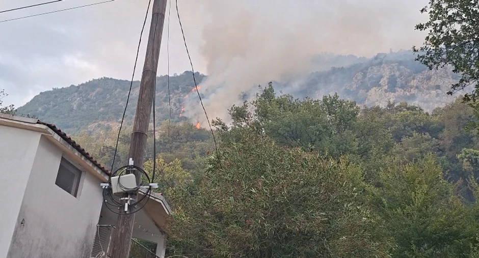 Požar u naselju Podostrog iznad Budve