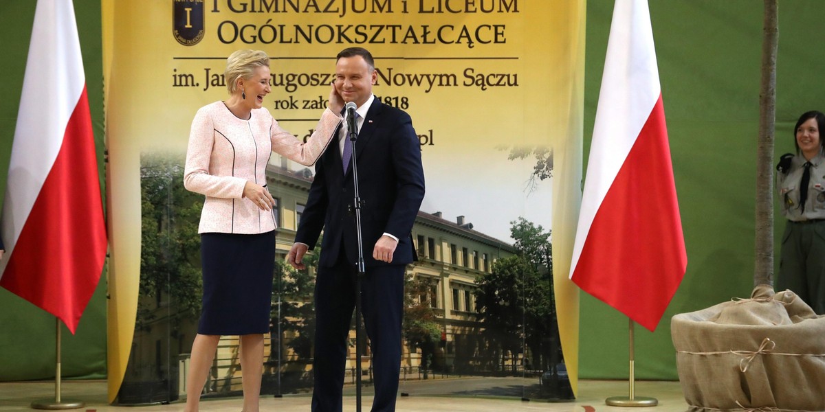 Para prezydencka w I Liceum Ogólnokształcącym im. Jana Długosza w Nowym Sączu 