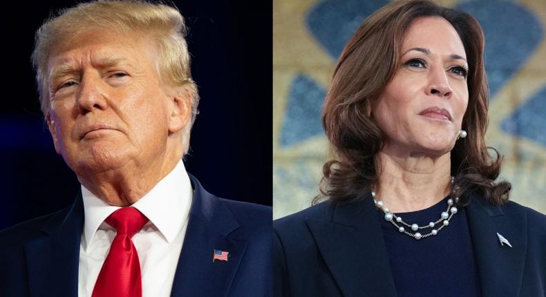 Both the Trump and Harris campaigns are gearing up for a nasty legal battle in court over the outcome of this year's election.Brandon Bell/Getty Images and Andrew Harnik/Getty Images