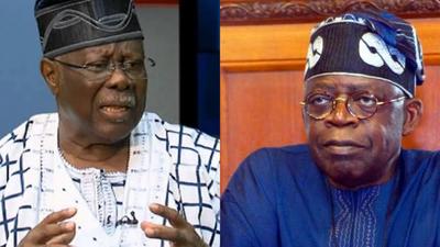 Chief Bode George and President Bola Tinubu. [Punch]