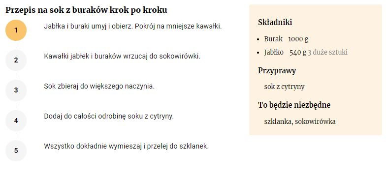 Przepis na sok z buraków - FajneGotowanie.pl