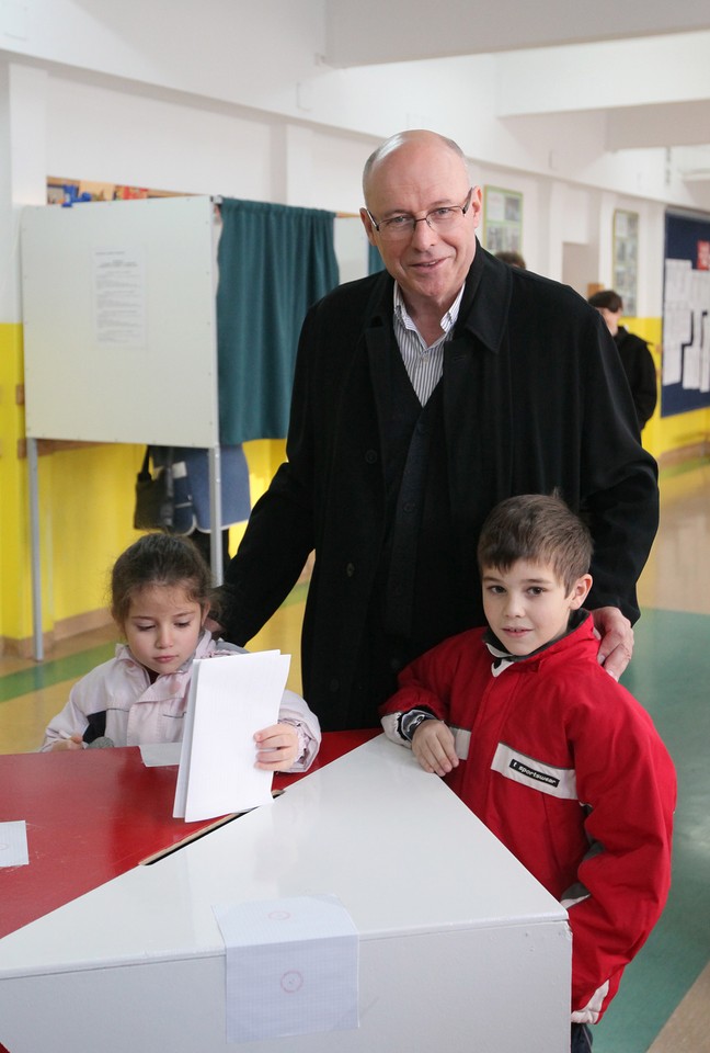 Czesław Bielecki, kandydat na prezydenta Warszawy, fot. PAP/Paweł Supernak