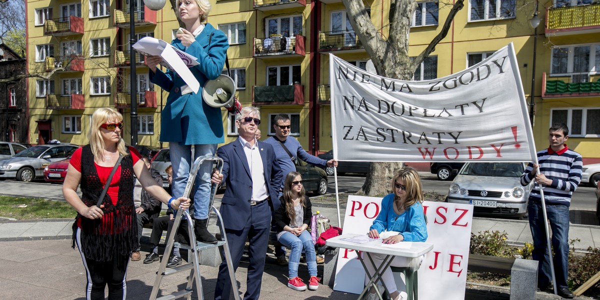 Protest mieszkańców w Siemianowicach Śląskich