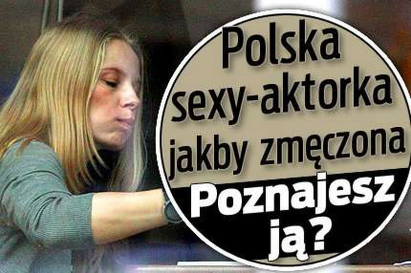 Polska sexy-aktorka jakby zmęczona. Poznajesz ją?