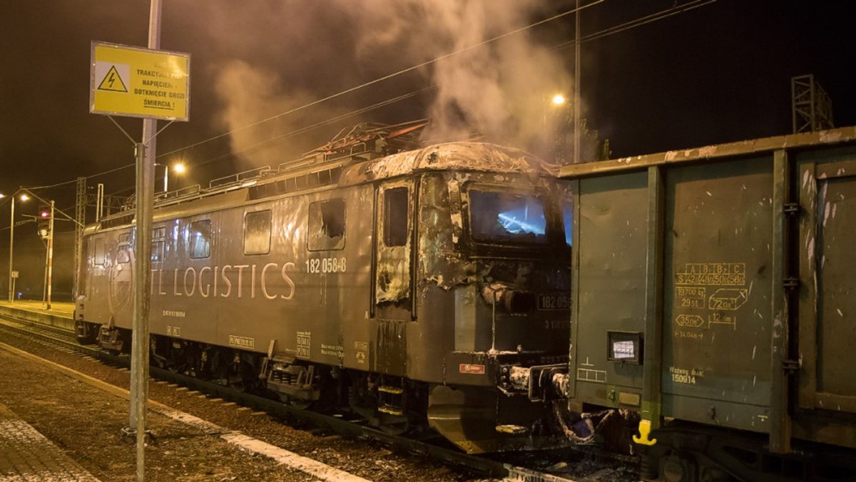 Kluczbork, opolskie: pożar lokomotywy, pijany maszynista