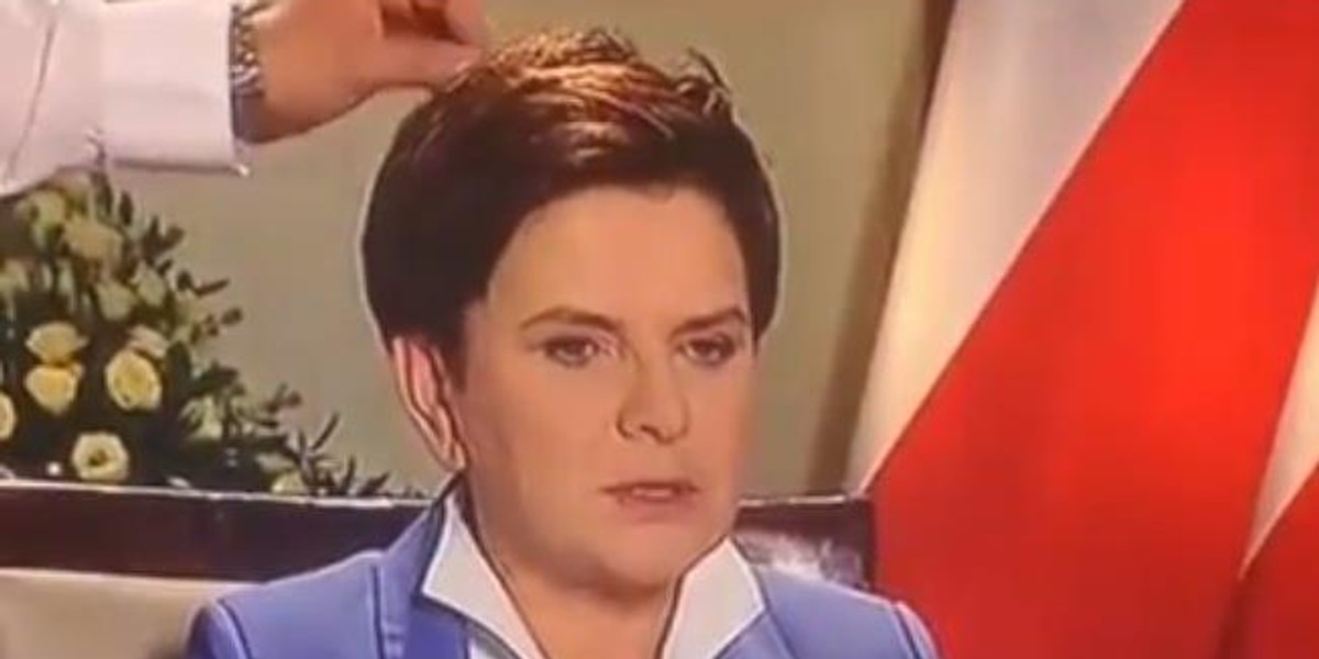 Zabawna wpadka z udziałem premier Beaty Szydło w TVP Info