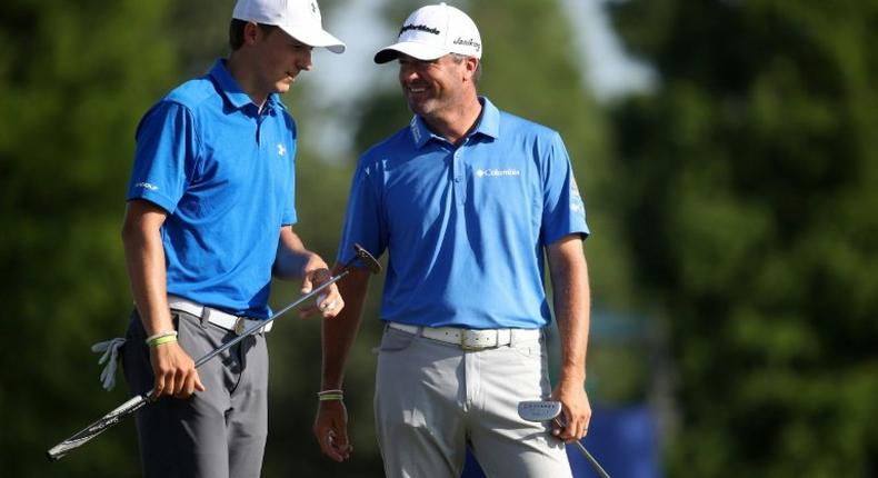 Jordan Spieth and Ryan Palmer share the lead at the PGA Zurich Classic on six-under-par 66