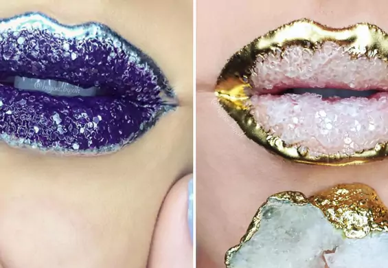 Usta, jak kopalnia kamieni szlachetnych - hit Instagrama [galeria]