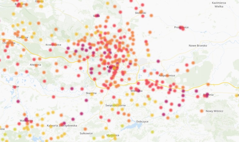 Smog w Małopolsce - 10.11