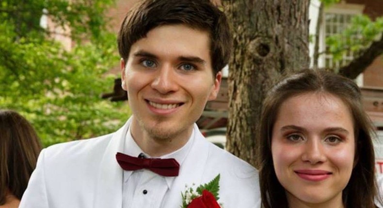 The author (right) and her brother.Courtesy of the author