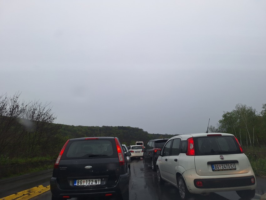 Gužva u Topčideru, vozila mile