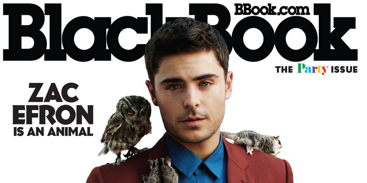 Zac Efron na okładce BlackBook magazine