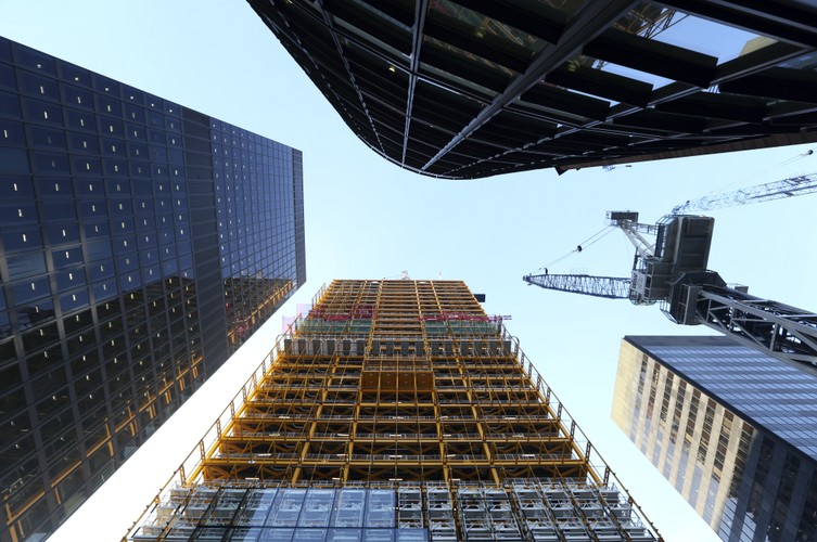 Konstrukcja budynku Leadenhall, centrum finansowe Londynu, 30.11.2012