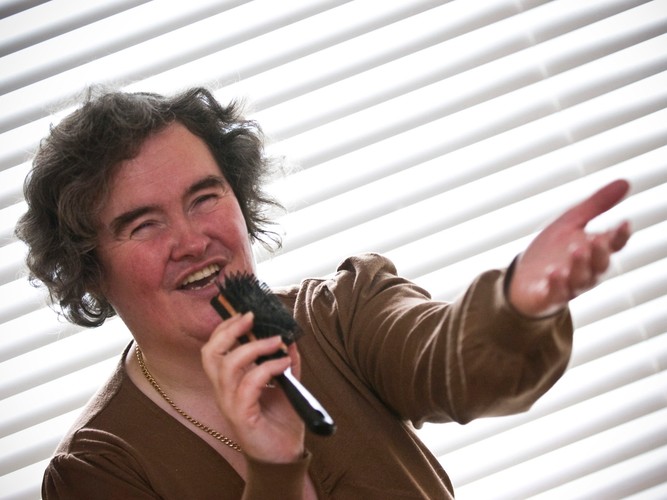 Susan Boyle w 2009 roku, na początku przygody z 'Mam talent'
