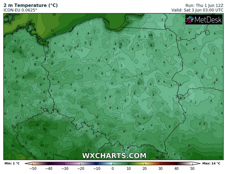 W nocy temperatura spadnie do 3-5 st. C a przy gruncie pojawią się przymrozki