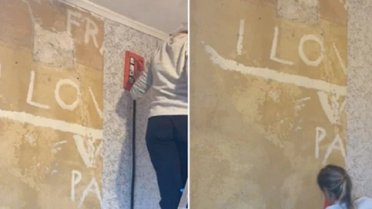 Renovirala kuću pa ispod tapeta našla šok poruku, evo šta je bilo ispisano preko celog zida
